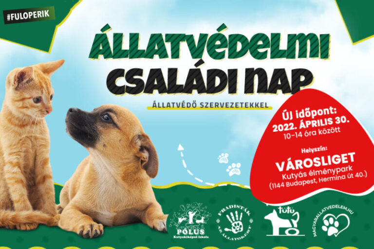 IDŐPONTVÁLTOZÁS – Az Állatvédő Családi nap a Városligetben április 30-án lesz megtartva